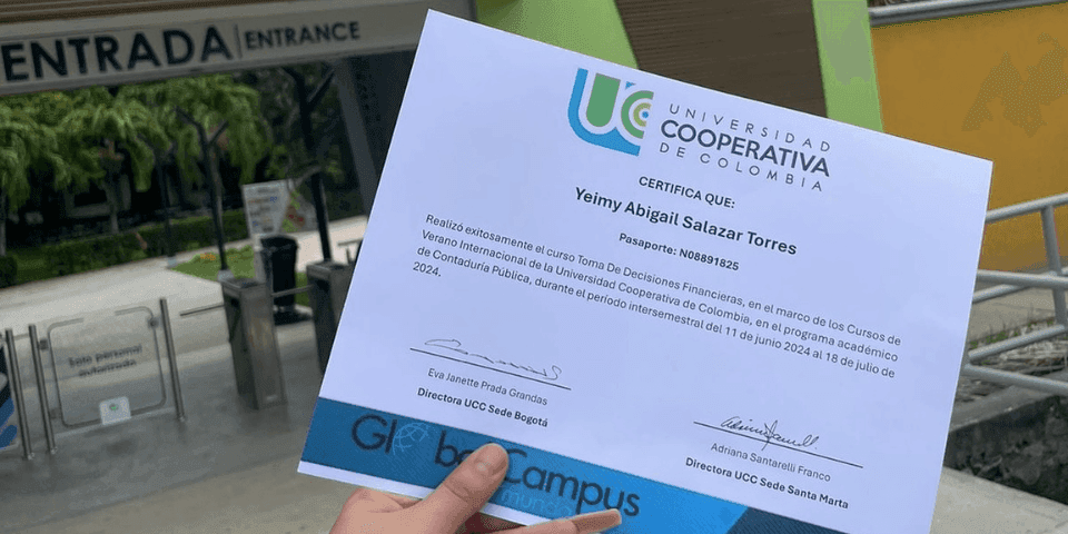 Imagen de portada para: Una Experiencia Internacional Inolvidable: Yeimy Salazar en la Universidad Cooperativa de Colombia